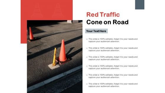 Red Traffic Cone On Road Ppt PowerPoint Presentation Pictures Maker PDF