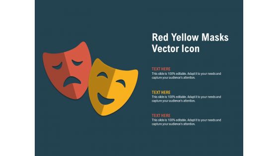 Red Yellow Masks Vector Icon Ppt PowerPoint Presentation Summary Ideas
