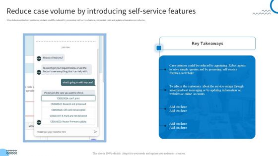 Redefining IT Solutions Delivery In A Post Pandemic Reduce Case Volume By Introducing Self Service Features Background PDF