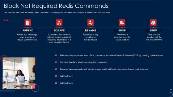 Redis Cache Data Structure IT Block Not Required Redis Commands Slides PDF