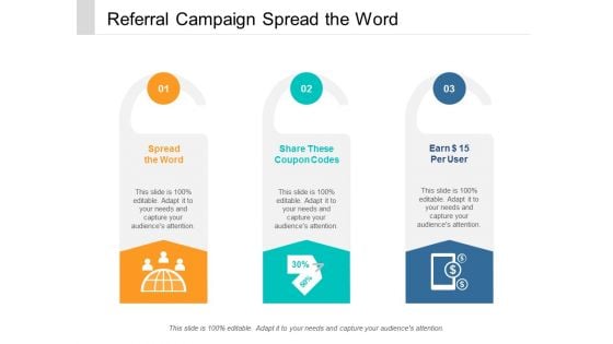 Referral Campaign Spread The Word Ppt Powerpoint Presentation Inspiration Objects