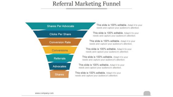 Referral Marketing Funnel Ppt PowerPoint Presentation Topics