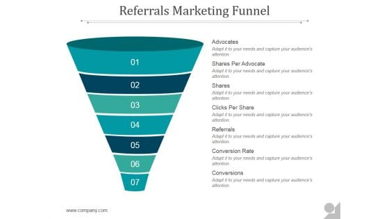 Referrals Marketing Funnel Ppt PowerPoint Presentation Show