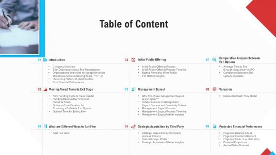 Reform Endgame Table Of Content Themes PDF