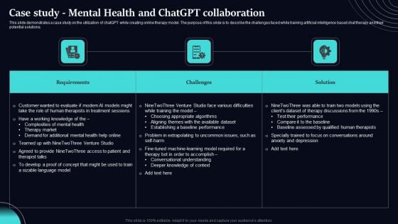 Regenerative Artificial Intelligence Systems Case Study Mental Health And Chatgpt Collaboration Demonstration PDF