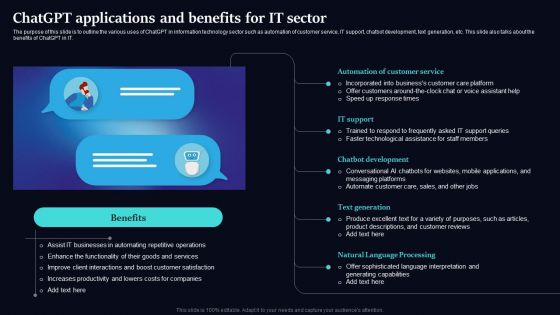 Regenerative Artificial Intelligence Systems Chatgpt Applications And Benefits For It Sector Download PDF