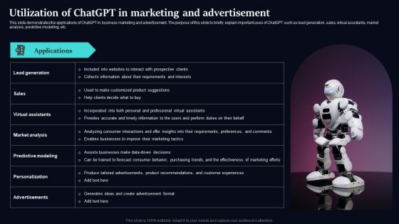Regenerative Artificial Intelligence Systems Utilization Of Chatgpt In Marketing And Advertisement Pictures PDF Regenerative Artificial Intelligence Systems Utilization Of Chatgpt In Marketing And Advertisement Pictures PDF