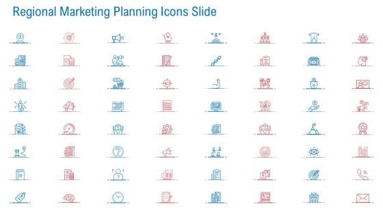 Regional Marketing Planning Icons Slide Ppt Infographic Template Shapes PDF