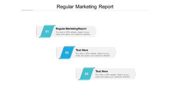 Regular Marketing Report Ppt PowerPoint Presentation Icon Smartart Cpb