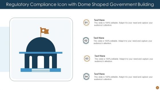 Regulatory Compliance Icon Ppt PowerPoint Presentation Complete Deck With Slides