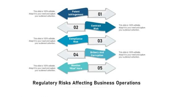 Regulatory Risks Affecting Business Operations Ppt PowerPoint Presentation Pictures Show PDF