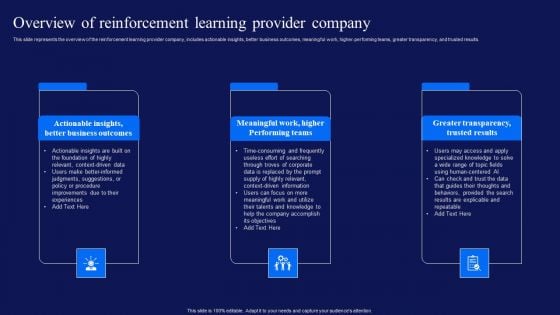 Reinforcement Learning Techniques And Applications Overview Reinforcement Learning Provider Company Diagrams PDF Reinforcement Learning Techniques And Applications Overview Reinforcement Learning Provider Company Diagrams PDF