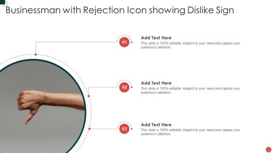 Rejection Icon Ppt PowerPoint Presentation Complete Deck With Slides