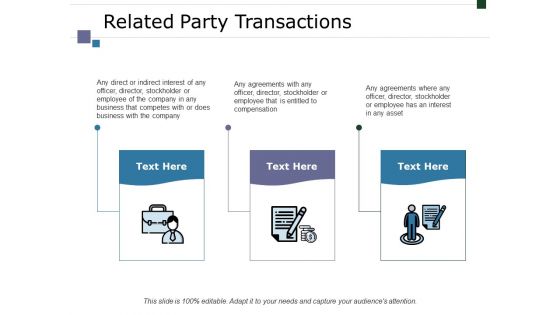 Related Party Transactions Ppt PowerPoint Presentation Show Vector