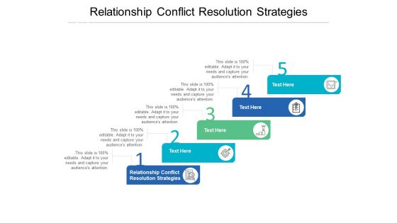 Relationship Conflict Resolution Strategies Ppt PowerPoint Presentation Summary Tips Cpb