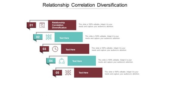 Relationship Correlation Diversification Ppt PowerPoint Presentation Infographic Template Design Inspiration Cpb Pdf