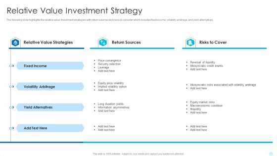 Relative Value Investment Strategy Hedge Fund Performance Portrait PDF Relative Value Investment Strategy Hedge Fund Performance Portrait PDF