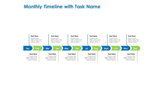 Relocation Of Business Process Offshoring Monthly Timeline With Task Name Clipart PDF