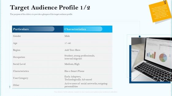 Remarketing Strategies For Effective Brand Placement Target Audience Profile Social Ppt Layouts Graphics PDF