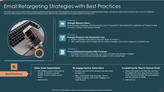 Remarketing Techniques Email Retargeting Strategies With Best Practices Formats PDF