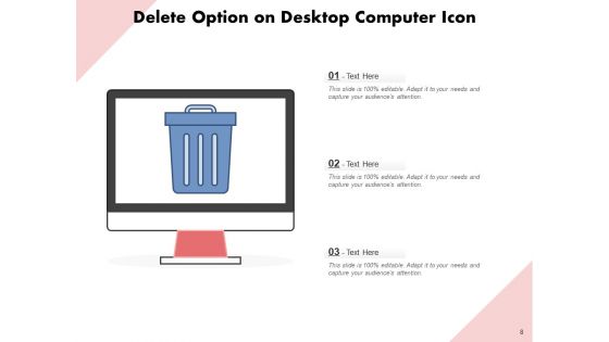 Remove Ecommerce Computer Icon Ppt PowerPoint Presentation Complete Deck