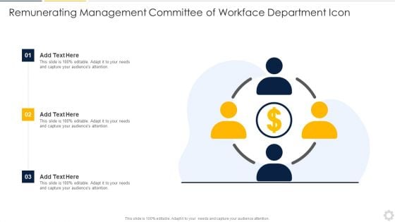 Remunerating Management Committee Of Workface Department Icon Graphics PDF