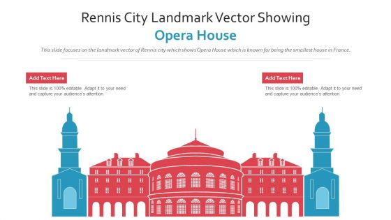 Rennis City Landmark Vector Showing Opera House PowerPoint Presentation Ppt Template PDF