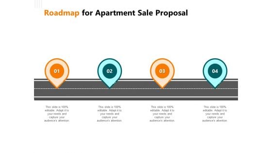 Rent Condominium Roadmap For Apartment Sale Proposal Ppt Portfolio