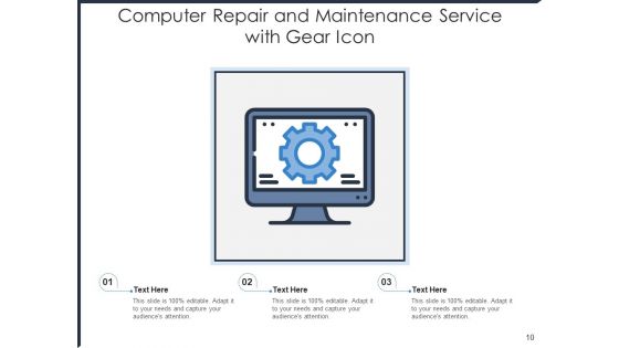 Repair Icon Gears Mobile Ppt PowerPoint Presentation Complete Deck