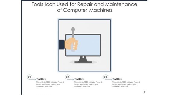 Repair Icon Gears Mobile Ppt PowerPoint Presentation Complete Deck