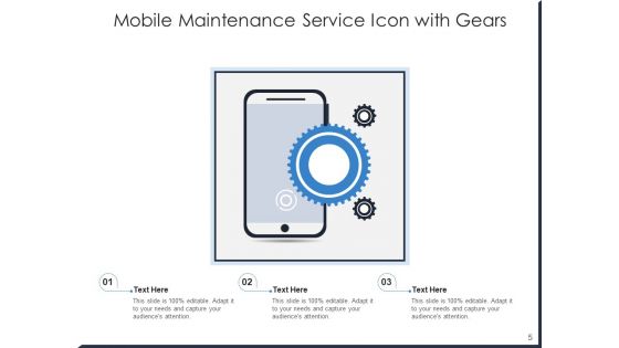 Repair Icon Gears Mobile Ppt PowerPoint Presentation Complete Deck