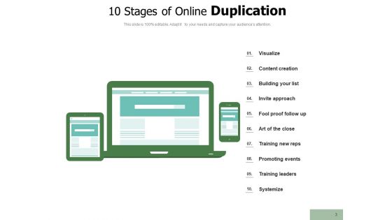 Replicating In Network Marketing Duplication Growth Arrow Effectively Ppt PowerPoint Presentation Complete Deck