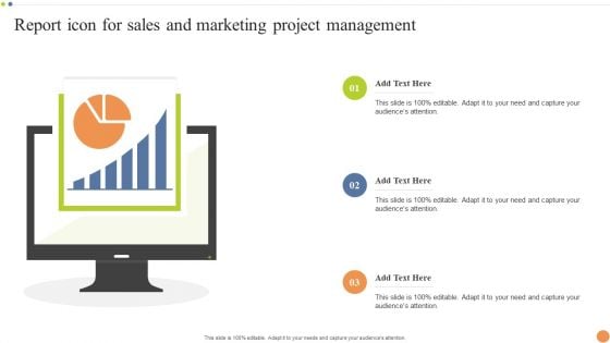 Report Icon For Sales And Marketing Project Management Microsoft PDF