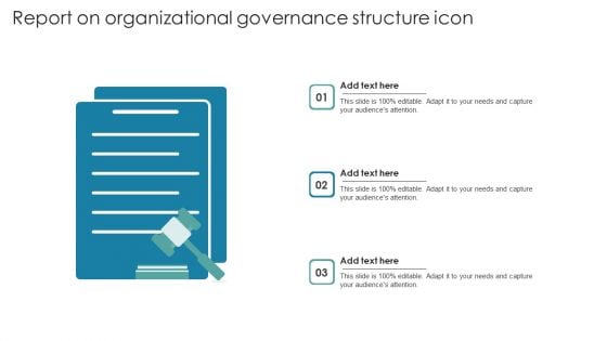 Report On Organizational Governance Structure Icon Rules PDF