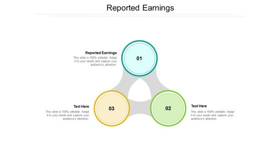 Reported Earnings Ppt PowerPoint Presentation Styles Guidelines Cpb Pdf