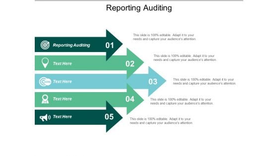 Reporting Auditing Ppt PowerPoint Presentation Infographics Slides Cpb