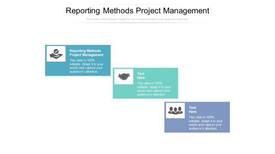 Reporting Methods Project Management Ppt PowerPoint Presentation Guidelines Cpb