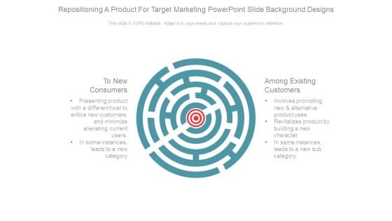 Repositioning A Product For Target Marketing Powerpoint Slide Background Designs