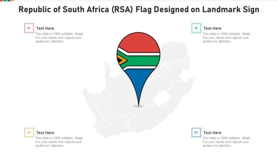 Republic Of South Africa RSA Flag Designed On Landmark Sign Background PDF