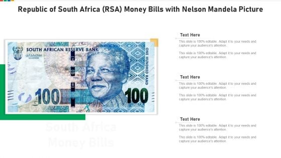 Republic Of South Africa RSA Money Bills With Nelson Mandela Picture Portrait PDF