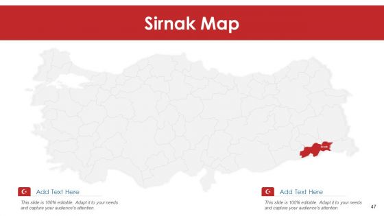 Republic Of Turkey And States Maps Template PowerPoint
