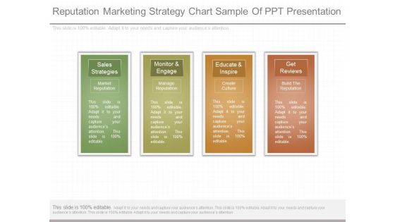 Reputation Marketing Strategy Chart Sample Of Ppt Presentation