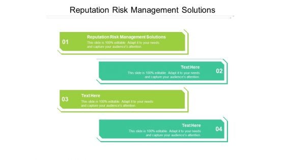 Reputation Risk Management Solutions Ppt PowerPoint Presentation Infographic Template Templates Cpb Pdf