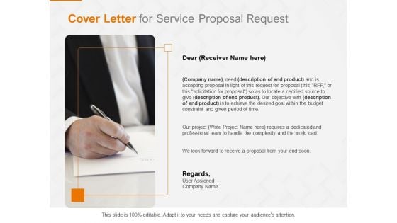 Request Corporate Work Cover Letter For Service Proposal Request Ppt Show Topics PDF