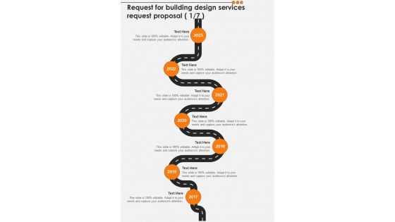 Request For Building Design Services Request Proposal One Pager Sample Example Document Request For Building Design Services Request Proposal One Pager Sample Example Document