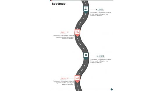 Request For Proposal Event Planning And Organizing Roadmap One Pager Sample Example Document