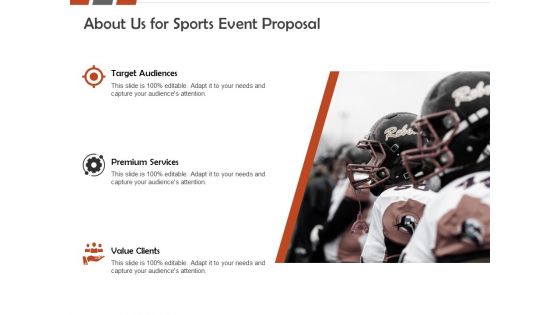 Request For Sporting About Us For Sports Event Proposal Clients Ppt Professional Model PDF