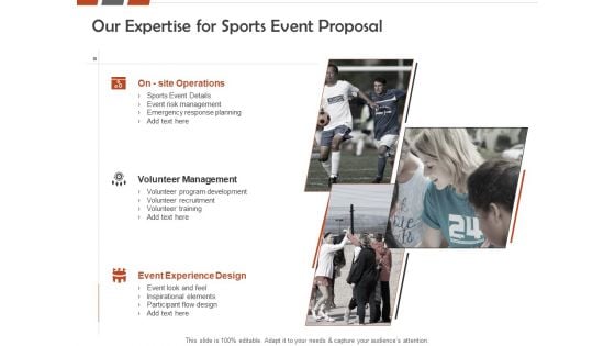 Request For Sporting Our Expertise For Sports Event Proposal Ppt Layouts Smartart PDF