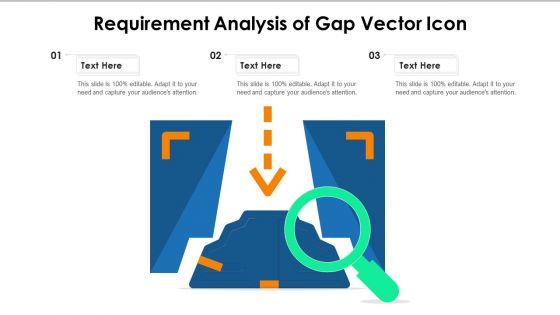 Requirement Analysis Of Gap Vector Icon Ppt File Rules PDF