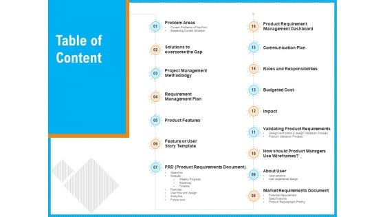 Requirement Gathering Techniques Table Of Content Graphics PDF Requirement Gathering Techniques Table Of Content Graphics PDF
